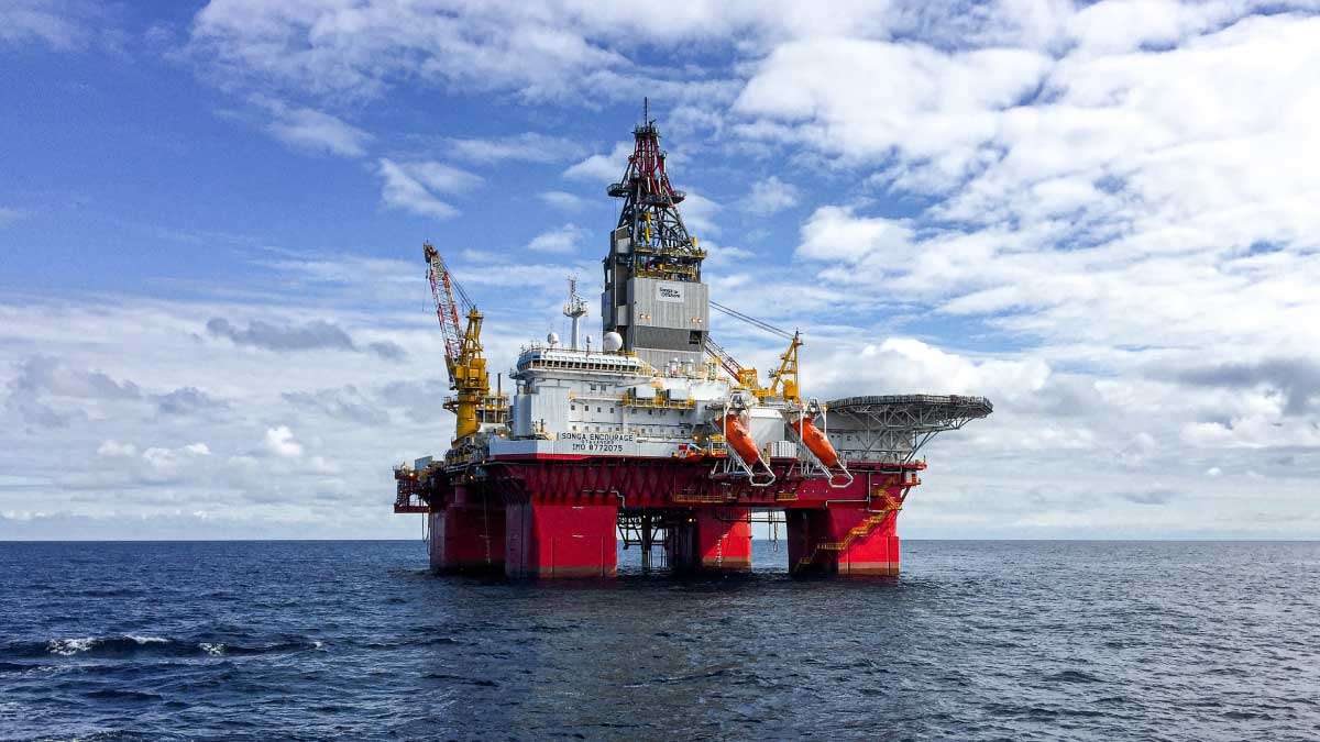 Oil & Gas platform in the sea
